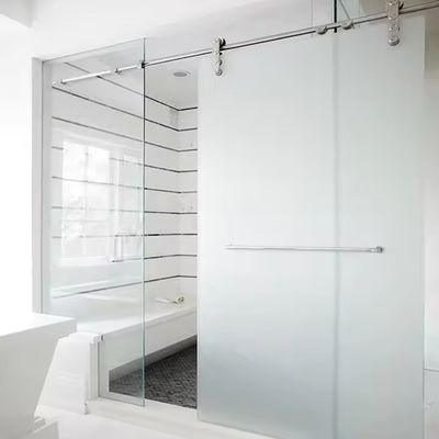 باب قسم زجاج داخلي مع زجاج مُثلج بسماكة 1.4 مم وعمر افتراضي 50 عامًا