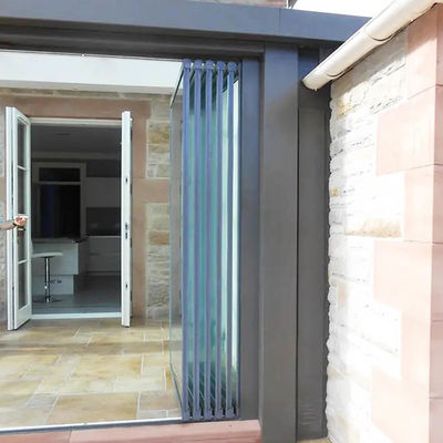 باب ألومنيوم قابل للطي ومخصص مع مادة ملف تعريف 6063-T5 وزجاج مقسى 12 مم