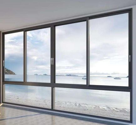 النافذة المنزلقة الأفقية من الألومنيوم الثقيلة مع ضمان أكثر من 5 سنوات
