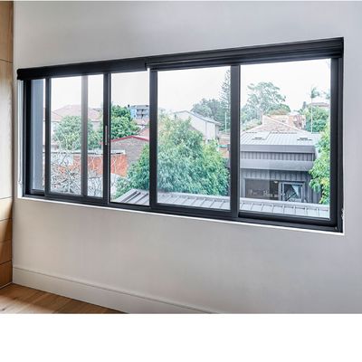 النافذة المنزلقة الأفقية من الألومنيوم الثقيلة مع ضمان أكثر من 5 سنوات