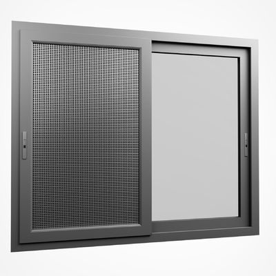 النافذة المنزلقة ذات الزجاج المزدوج مع إطار سبيكة الألومنيوم والزجاج المعزول لمدة 50 عامًا