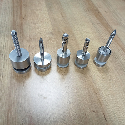 حامل حائط قياسي من الفولاذ المقاوم للصدأ 304 316 قابل للتعديل لدرابزين الزجاج للشرفة والسلالم