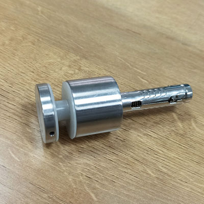 نظام الحاجز الزجاجي المقاوم للصدأ المقاوم للصدأ 304/316 مع قطر 30 ملم / 42.4 ملم للزجاج 8-12 ملم