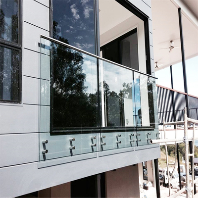 10mm Tempered Glass Railing System with Stainless Steel Standoffs