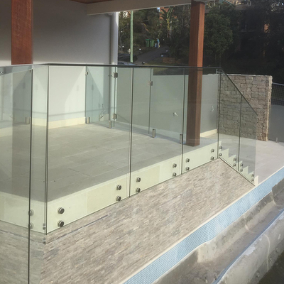 10mm Tempered Glass Railing System with Stainless Steel Standoffs
