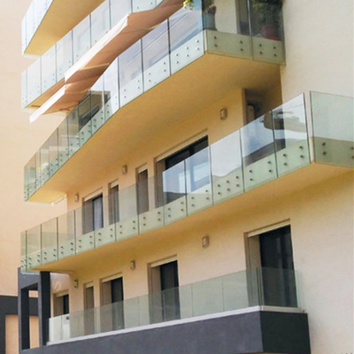 10mm Tempered Glass Railing System with Stainless Steel Standoffs