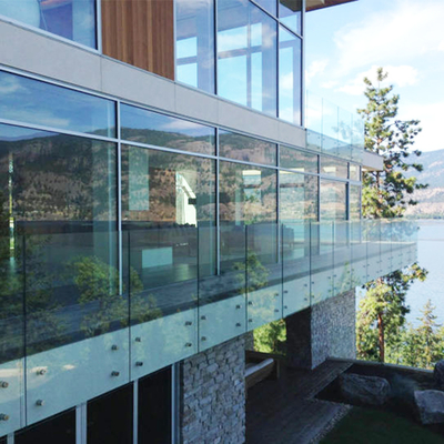10mm Tempered Glass Railing System with Stainless Steel Standoffs