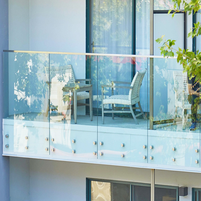 10mm Tempered Glass Railing System with Stainless Steel Standoffs