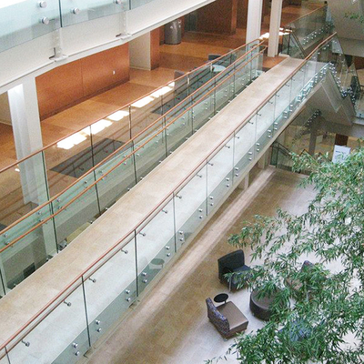 Stainless Steel Standoff Glass Railing System for Balcony Deck Stair