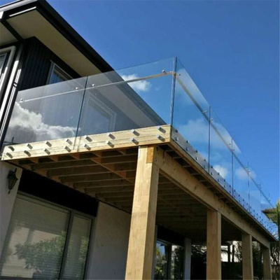 Stainless Steel Standoff Glass Railing System for Balcony Deck Stair