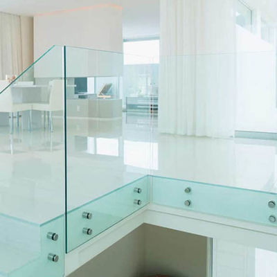 دبوس تثبيت درابزين زجاجي مثبت على الحائط بدون إطار من الفولاذ المقاوم للصدأ قابل للتعديل