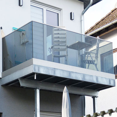Duble Temperd Glass Railing Laminated Glass Aluminium Channels Profile Balcony Balustrade