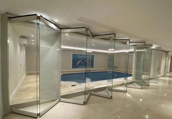 مقاومة الإعصار الزجاج المشدّد الباب المزدوج الأمن العالي قابلة للتخصيص