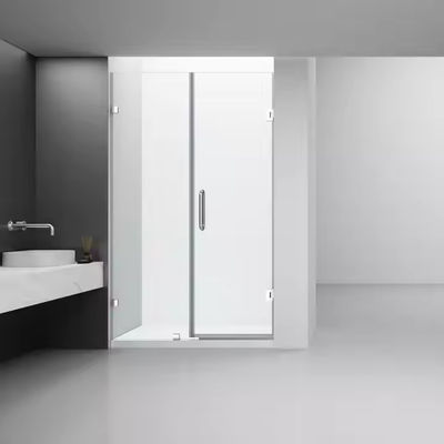 تصميم بدون إطار سهل التثبيت باب دش مزدوج الزجاج