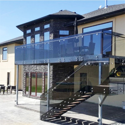 10mm Tempered Glass Railing System with Stainless Steel Standoffs